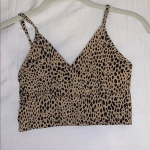 cheetah print crop top